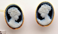 Earrings with Kameo