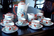 Coffee set of 6 persons. Geishas 