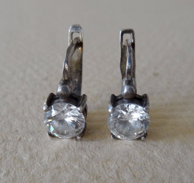 Silver earrings