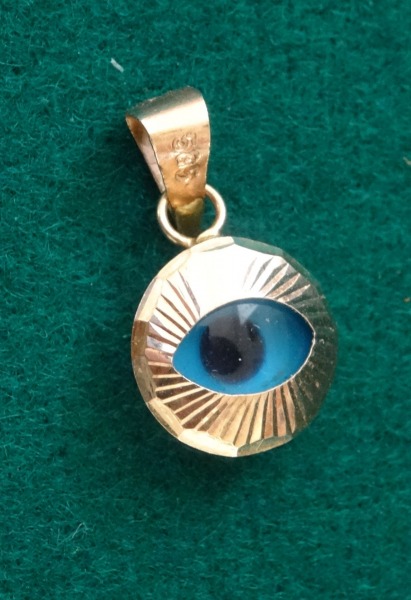 Gold Pendant - Eye