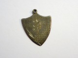 Silver pendant with initials