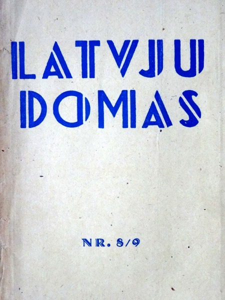 Latvju domas Nr. 8/9. Menešraksts, 1989. gads
