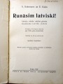 A. Ratermane un E. Kaķis - Runāsim latviski! Illūstrējis A. Kronenbergs, Rīgā, 1937., Valtera un Rap