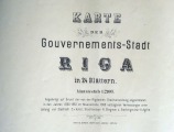 Riga karte der Guvernments - Stadt