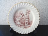 E. T. - Šķīvis. 20.gs. sākums, zēltījums, porcelāns, diam. 16 cm