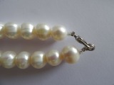 Pērļu kaklarota balta, pērles, L- 48 cm, svars - 62 gr.