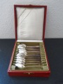 Серебряные чайные ложки 12 шт., 835 проба, Германия, инициал мастера "W"