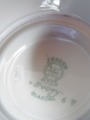 Jessen Riga - Cup with saucer. Porcelain, gilding, 1936-1979 g. saucer - diam. 12 cm; cup - h 4.5 cm