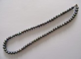 Pearl necklace, dark pearl, L- 55 cm, weight 52 gr.