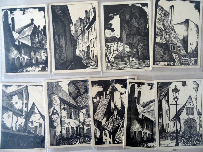 Сигизмунд Видбергс (1890-1970) - Открытки 9 шт. 15x10,5 см