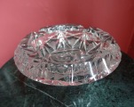 Crystal ashtray diam. 15.5 cm