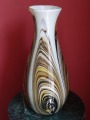 Латвийское стекло - стеклянная ваза. 20 век II половина, h 30 см