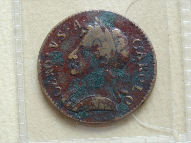 Moneta Čarlis II. 1673. gads