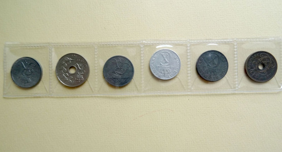 Набор монет 6. шт. Дания