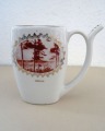 PFF Riga - Mug for mineral water "Jurmala". Porcelain, decoration, gilding, 1960s, h 12 cm