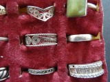 Silver ring set. Different purities