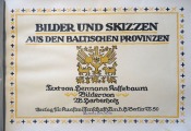Bilder uns skizzen aus den Baltischen provinzen