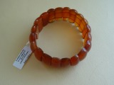 Браслет с агатом, сердолик, вес 70,20 г.