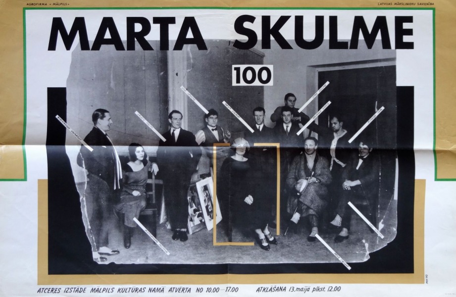 Plakāts - Marta Skulme 100