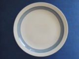 Plate with a blue edge. Porcelain, Bavaria, d 27 cm