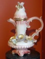 Decorative mug with lid. Porcelain, h 36 cm