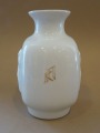 RPR Rīga - vase with initials, porcelain, 1980s, h 12 cm