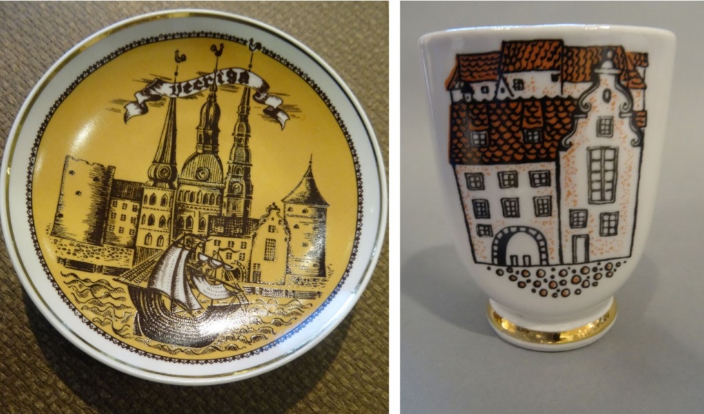 RPR - Šķīvis d 15 cm + salvēšu turētājs. Porcelāns