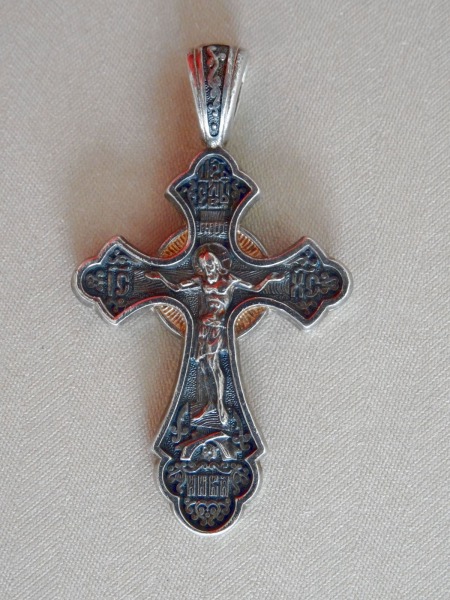 Akimov cross. Silver, purity 925