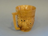 Wooden mug, h 9 cm