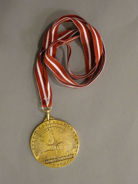 Medal Latvian Championship 2015