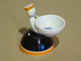 PFF Rīga - Suvenīrs - sālstrauks. B. Kārkliņa, porcelāns, h 6 cm