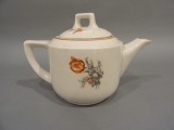 RKF - Tējas kanniņa. Porcelāns, 1940ie gadi. 12,5x11 cm