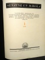 Senatne un Māksla 1938., I, IV sējums