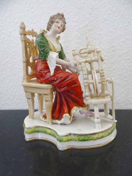 Spinner, Porcelain, h 21 cm, Germany