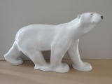 LFZ - Baltais lācis. Porcelāns, 24,5x42x12 cm