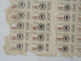 Labels saccharin and ink 1910s