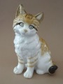 Hutschenreuther - Sitting cat. Porcelain, h 17 cm