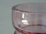 Ilguciems Glass Factory - Pink vase, 19x8,5 cm