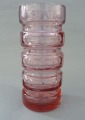 Ильгуциемский стекольный завод - Розовая ваза 19x8,5 см
