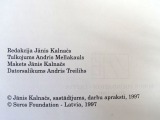 Kārļa Padega darbu katalogs. Rīga, Soros Foundation, 1997