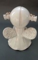 Clay glazed figure Angel, h 15 cm