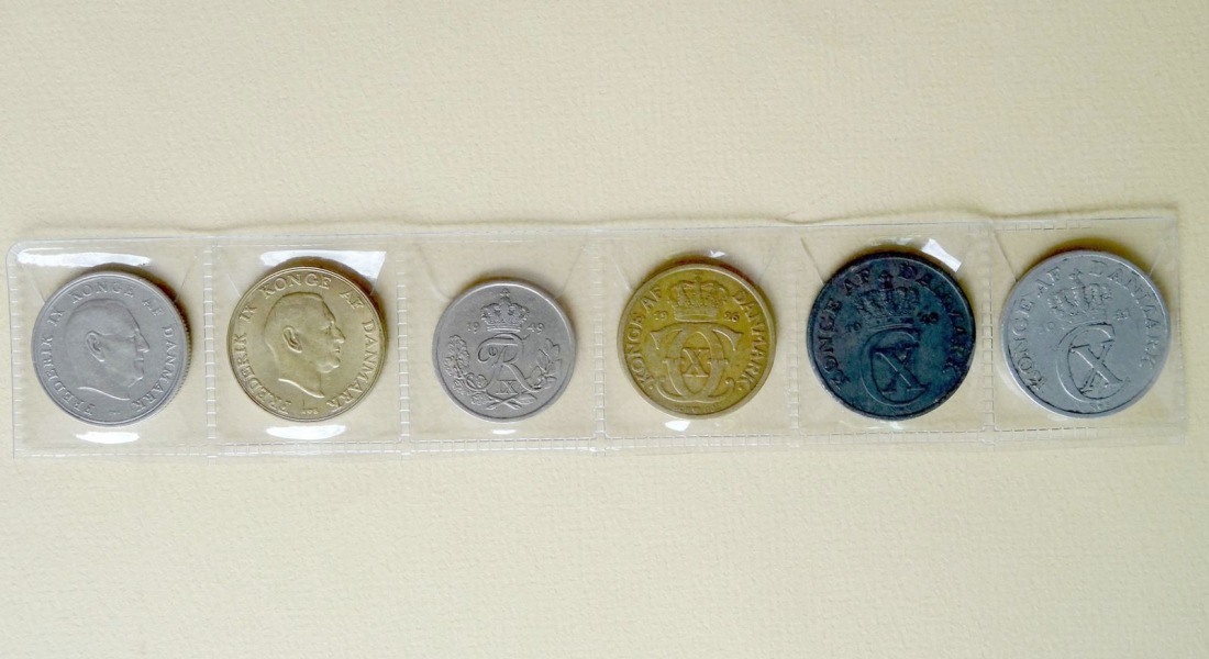 Набор монет 6. шт. Дания