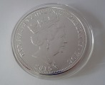 Sudraba moneta 150 g., 2015. gads, Elizabete II. Ar sertifikātu (izgatavotas 99 monetas, šī ir 93