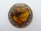 Amber brooch