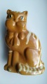 Figurine Cat, glazed clay h 16 cm