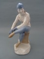 Arteļ keramik - Slidotāja Skobļikova, 1950-ie gadi, porcelāns, h 18 cm