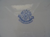 Kuznetsov - Plate with pink edge, porcelain, d 37.5 cm