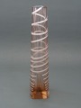 Iļģuciema stikla fabrika - Stikla vāze, 1970ie gadi, h 22 cm
