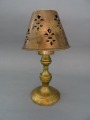 Bronze candlestick-lamp h 20.5 cm