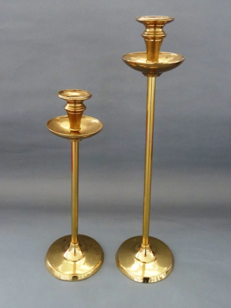 Bronzas svečturi 2.gab., h 43 cm, h 33 cm